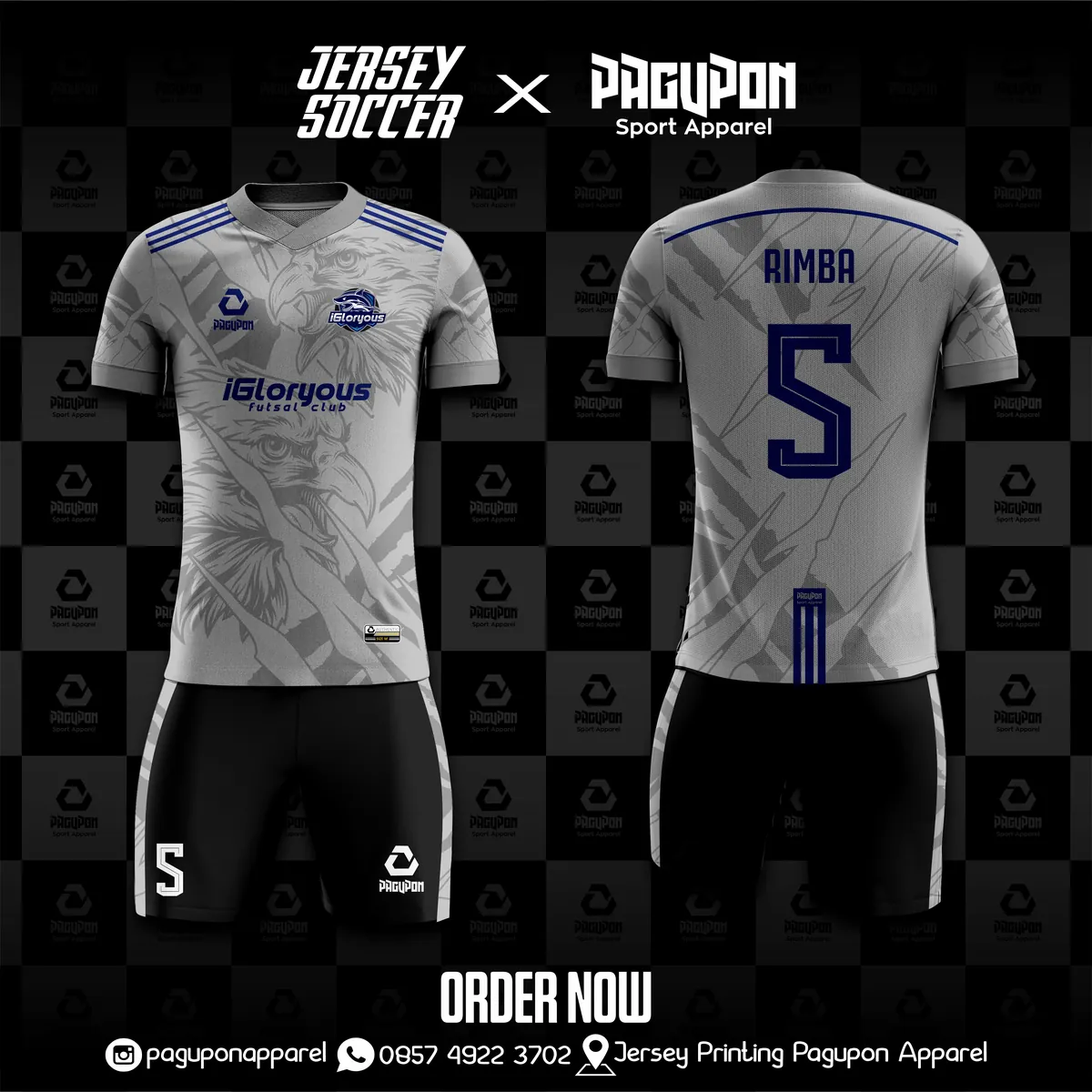Contoh jersey custom Pagupon Apparel untuk artikel Panduan Bikin Jersey Futsal Custom untuk Tim: dari Ide sampai Jadi