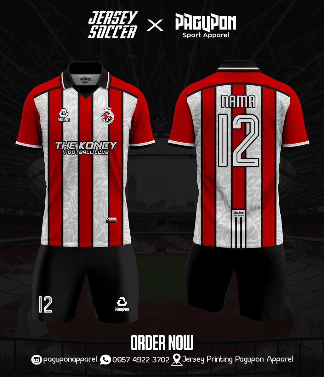 Contoh jersey custom Pagupon Apparel untuk artikel V-Neck, O-Neck, atau Polo? Cara Memilih Kerah Jersey