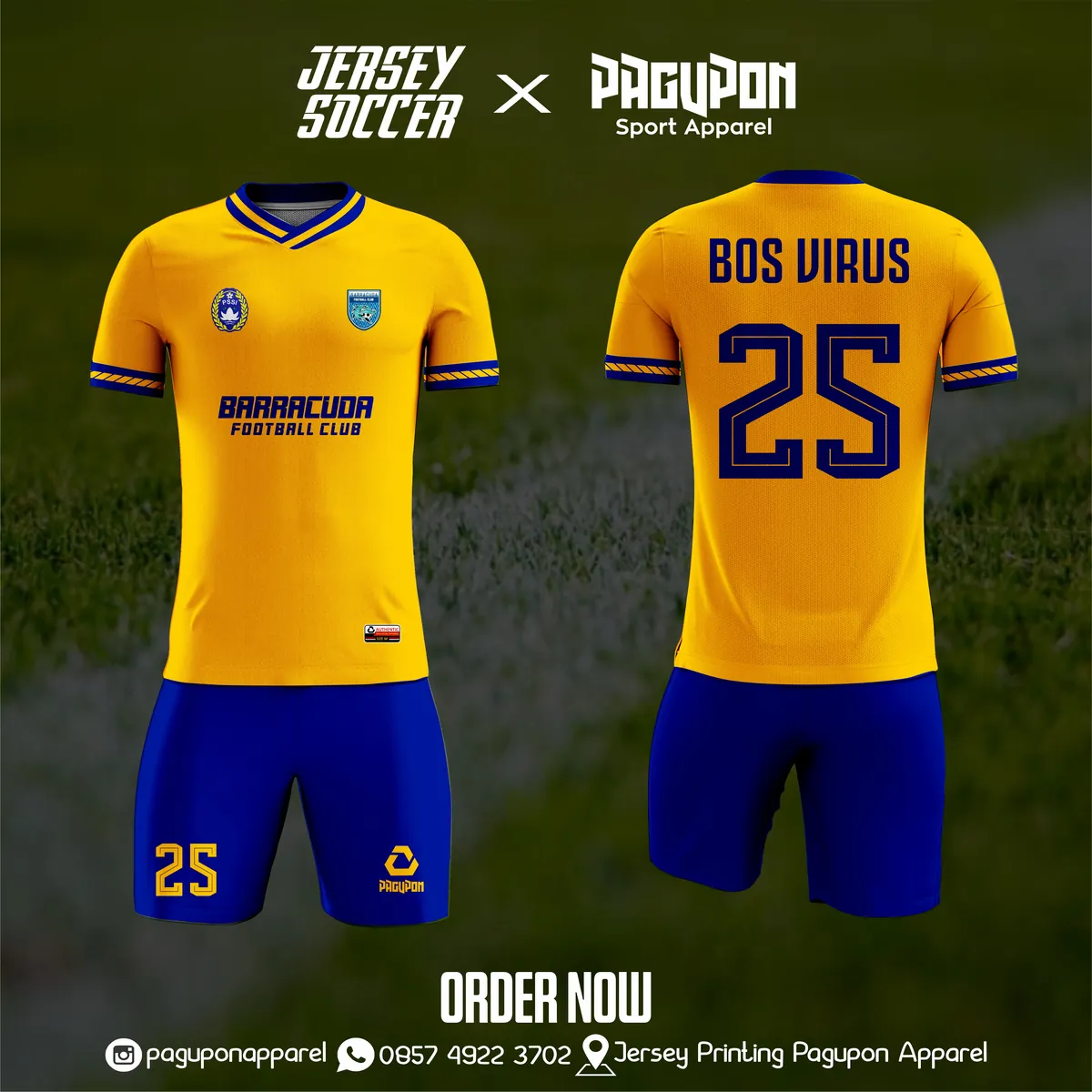 Contoh jersey custom Pagupon Apparel untuk artikel Jersey untuk Turnamen Tarkam dan Antar Kampung: Tampil Kompak Tanpa Mahal