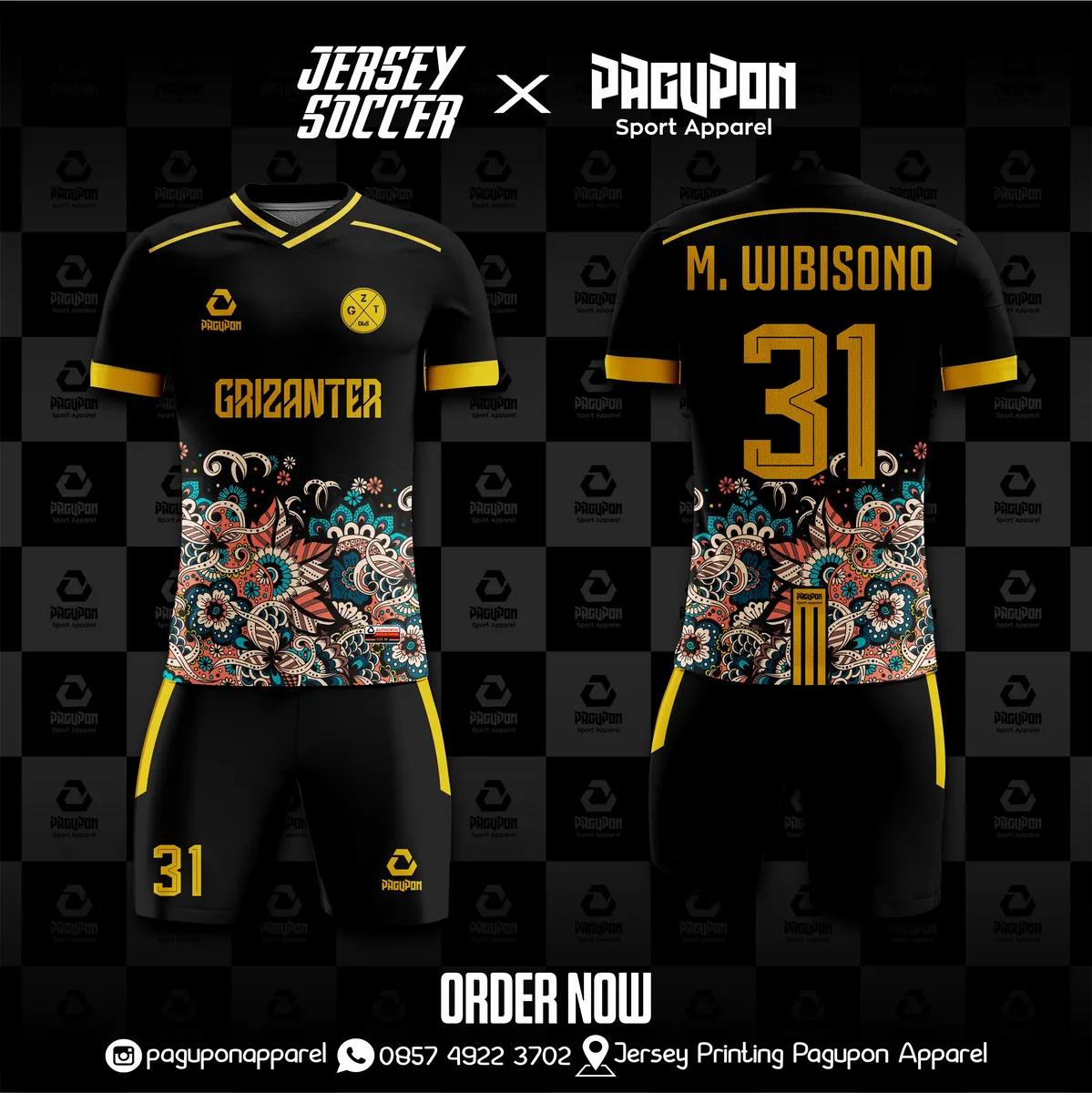 Contoh jersey custom Pagupon Apparel untuk artikel Jersey Motif Batik: Cara Membawa Identitas Daerah ke Lapangan