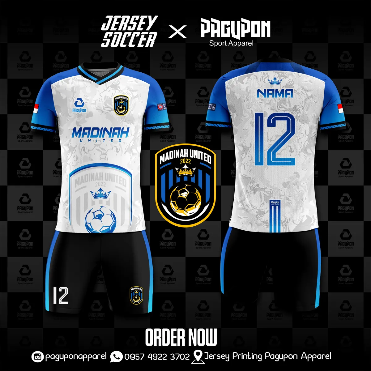 Contoh jersey custom Pagupon Apparel untuk artikel Bikin Jersey di Solo dan Sukoharjo: Untungnya Pesan Langsung ke Workshop