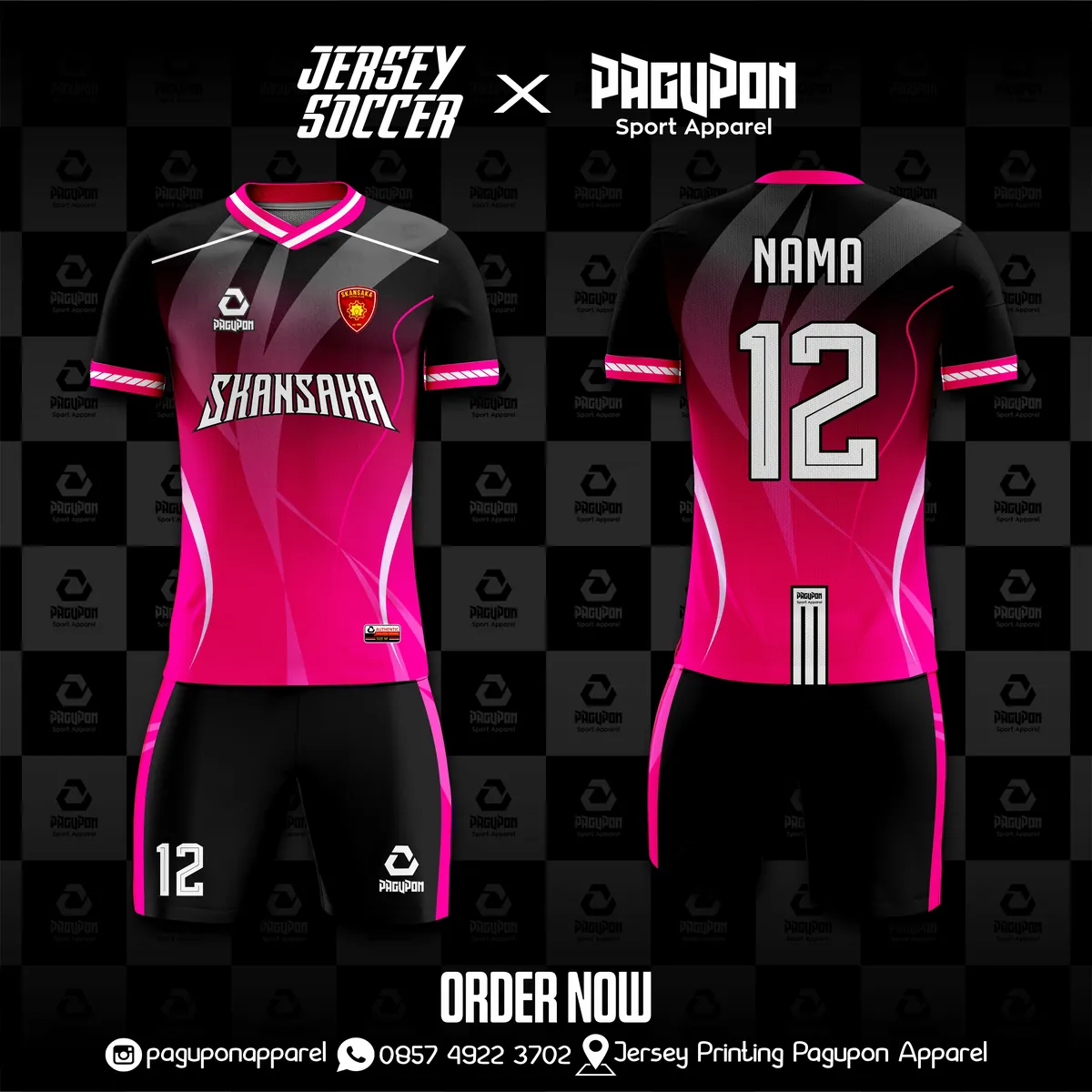 Contoh jersey custom Pagupon Apparel untuk artikel Jersey Printing untuk Kelas: Mengabadikan Kekompakan dengan Berolahraga Bersama